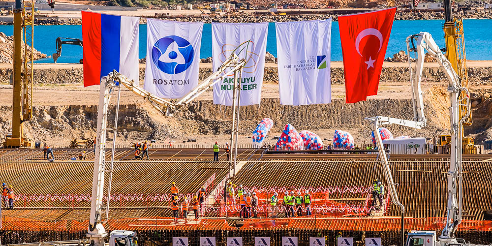 Церемония заливки первого бетона на станции «Аккую» в Турции